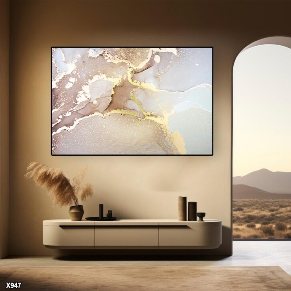 لوحة كانفس رسم تجريدي