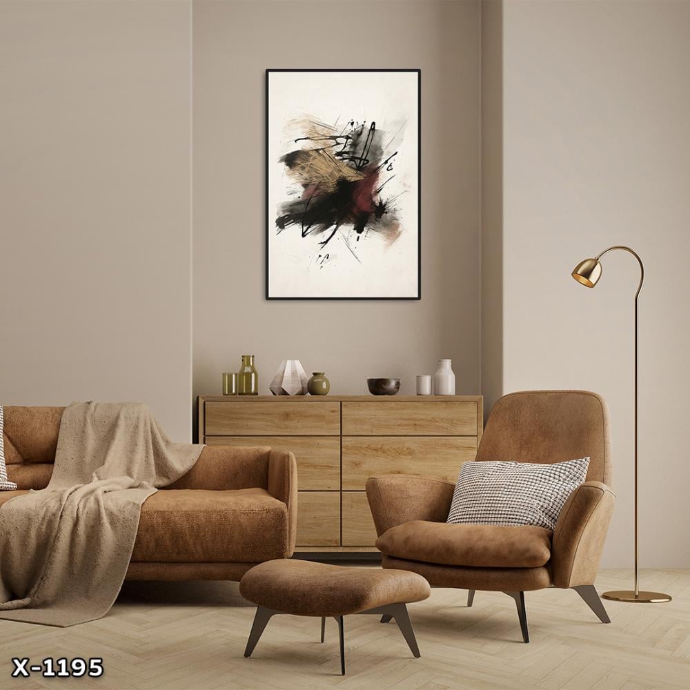 لوحة كانفس رسم تجريدي