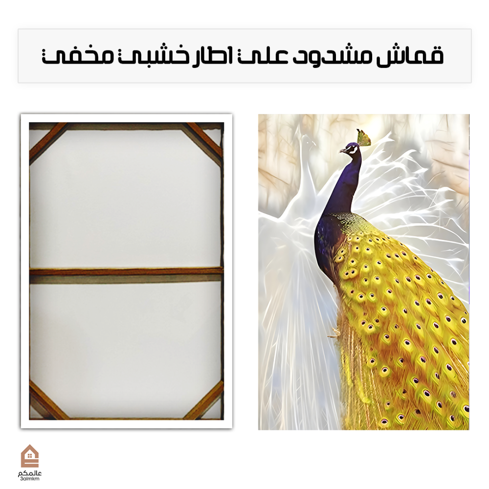 لوحة كانفس طاووس