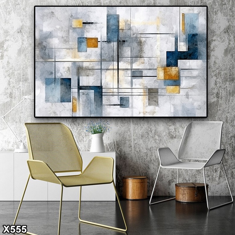 لوحة كانفس رسم تجريدي