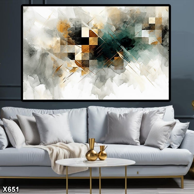 لوحة كانفس رسم تجريدي