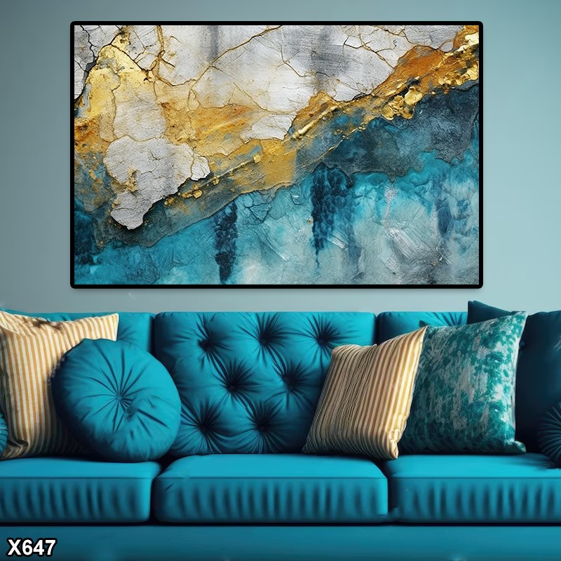 لوحة كانفس رسم تجريدي