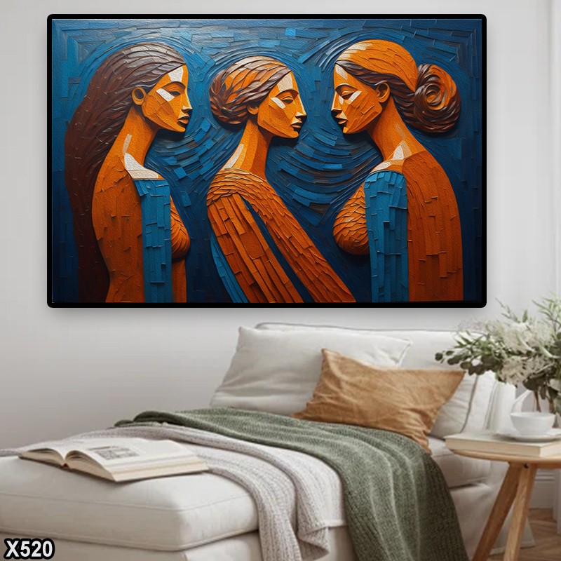 لوحة كانفاس رسم تجريدي