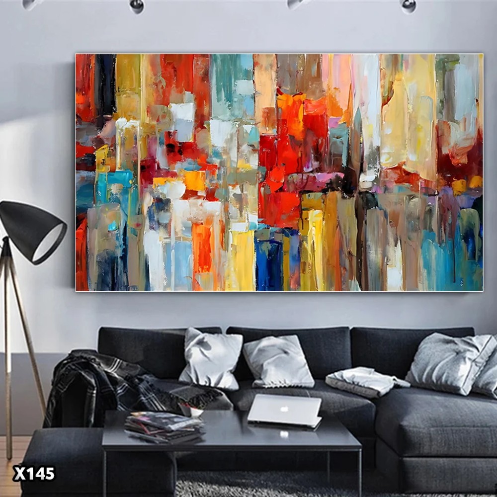 لوحة كانفس رسم تجريدي