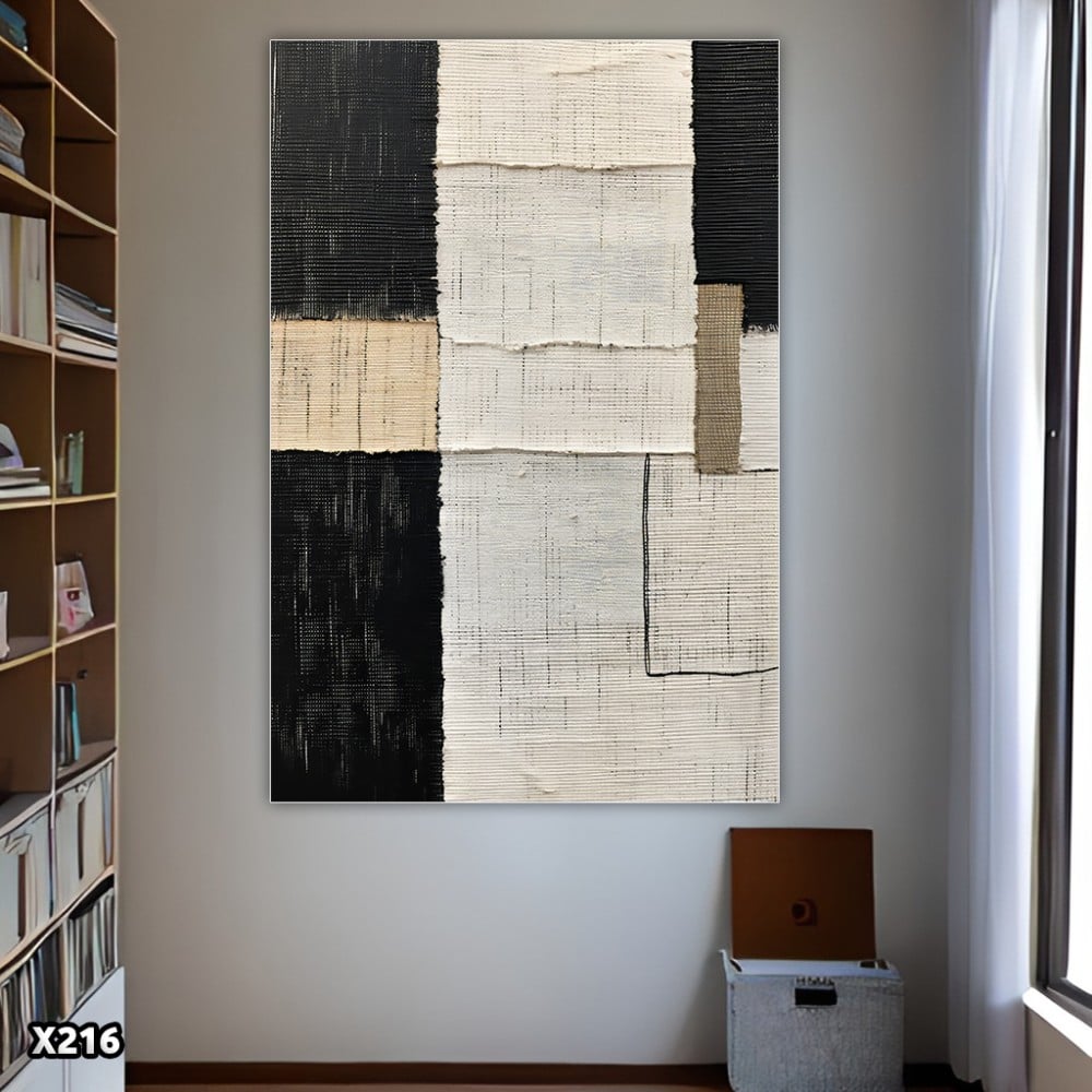 لوحة كانفس بالرسم التجريدي