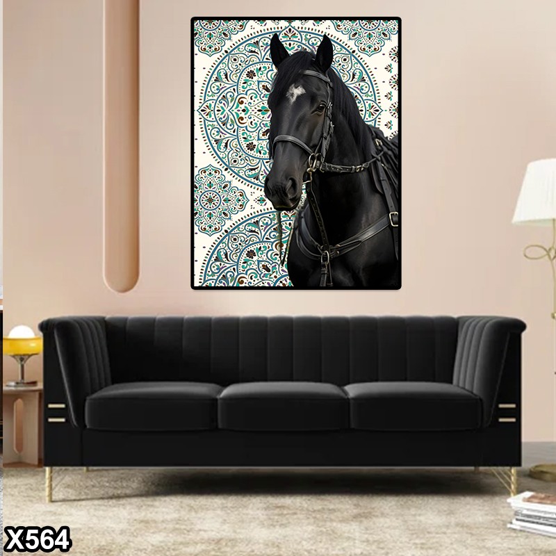 لوحة كانفس سجاد خيل