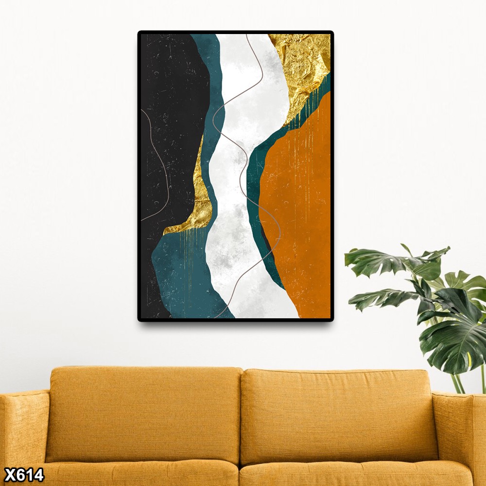 لوحة كانفس رسم تجريدي