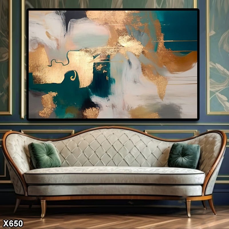 لوحة كانفس رسم تجريدي