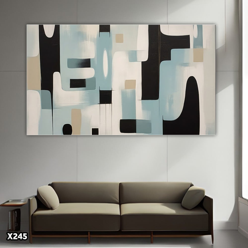 لوحة كانفس بالرسم التجريدي