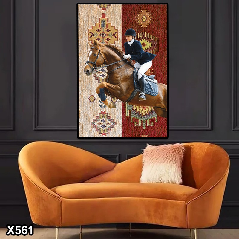 لوحة كانفس فارس خيل