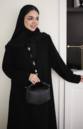 عباية ( أصيله ) بليزر كريب مع احجار