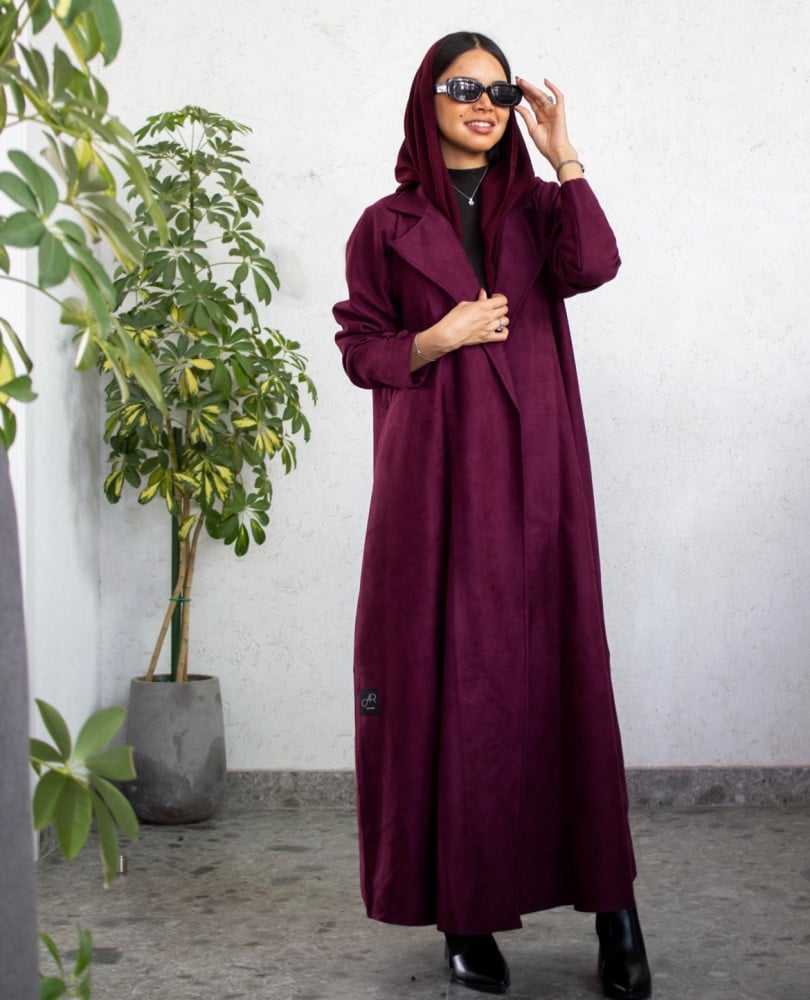 abaya with collar