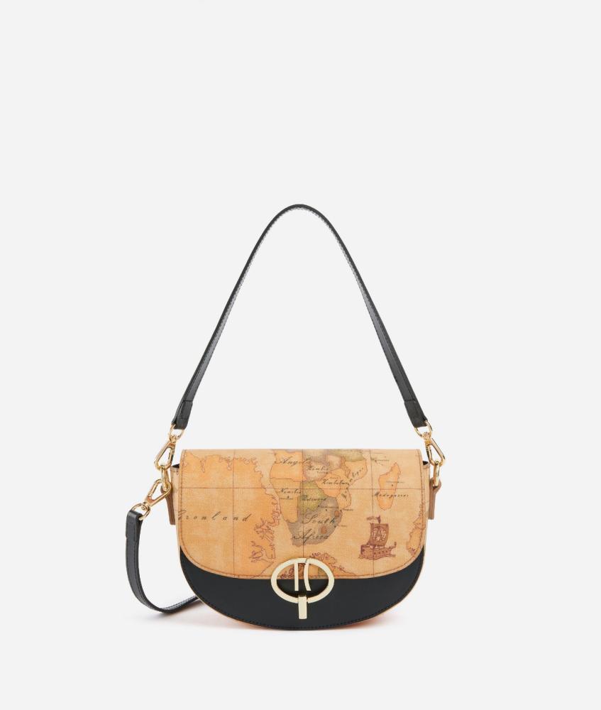 ألفيرو مارتيني | Around Geo small flap reporter bag Black
