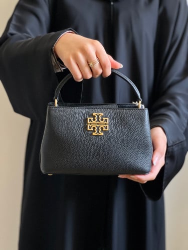 توري برتش | black britten embossed micro satchel