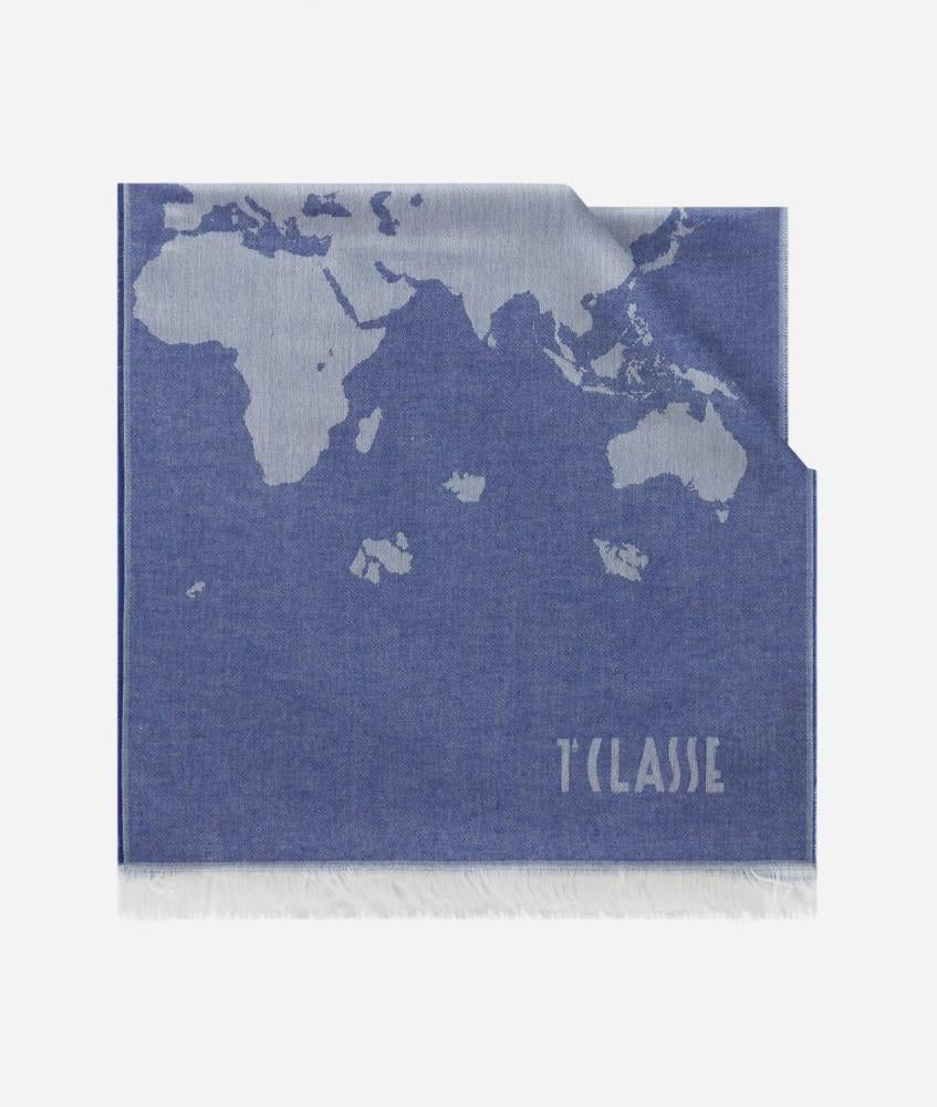 ألفيرو مارتيني | سكارف Geo Pieno 40 x 180 Blu Tirreno