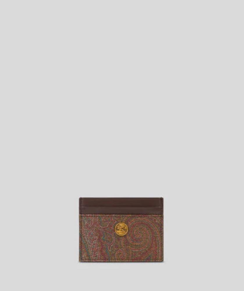 PAISLEY CARD HOLDER WITH COIN