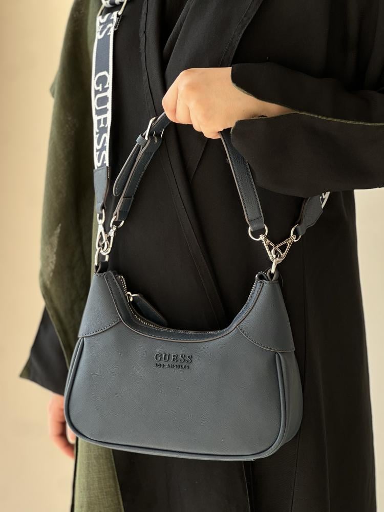 شنطة قيس | Berkton Logo Shoulder Crossbody GUESS Bag