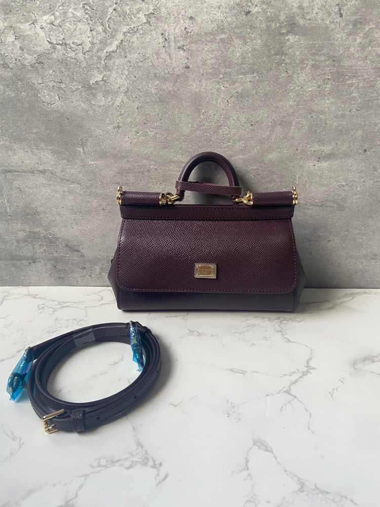 Small Sicily bag in dauphine calfskin – Suit Negozi Row