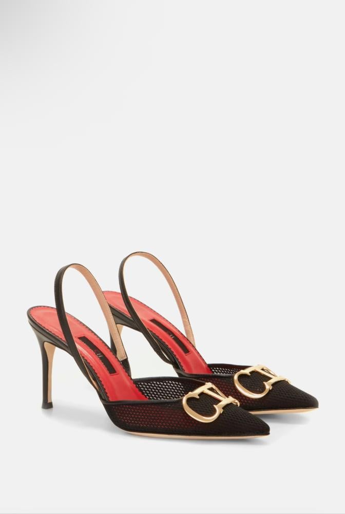 INITIALS INSIGNIA 80 MESH SLINGBACK PUMPS