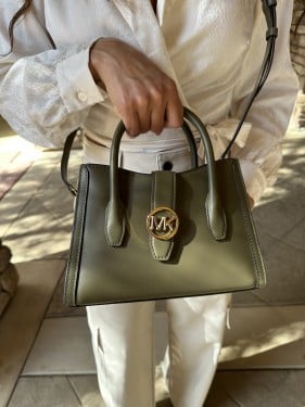 مايكل كورس | Gabby Small Faux Leather Satchel