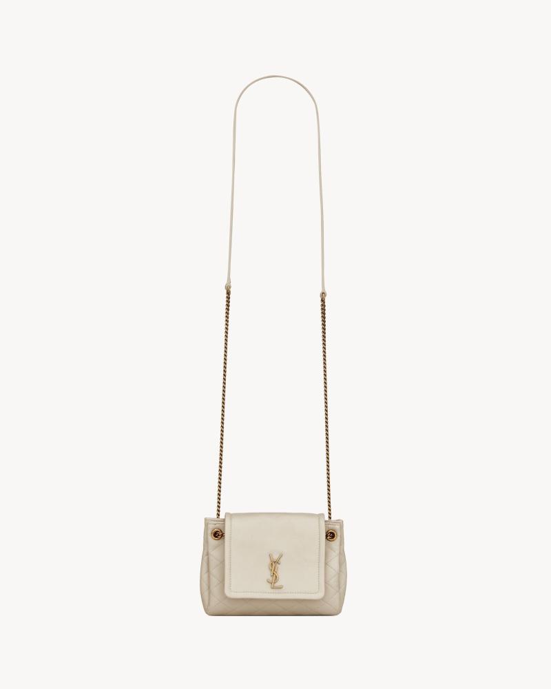mini nolita in pelle di agnello BLANC VINTAGE