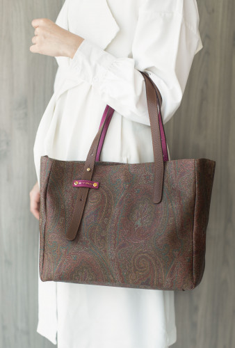 ايترو | Leather handbag Etro MODEL 3 multicolor