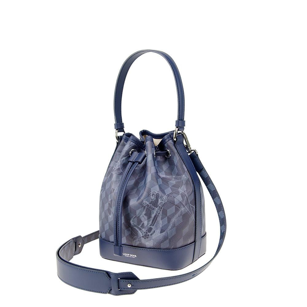 MINI BUCKET BAG Cheval Dark Blue