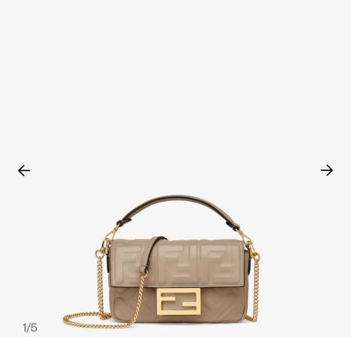 فندي | Baguette leather bag
