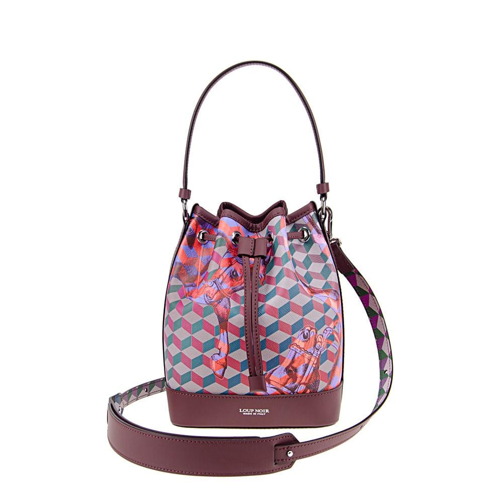 MINI BUCKET BAG Bordeaux