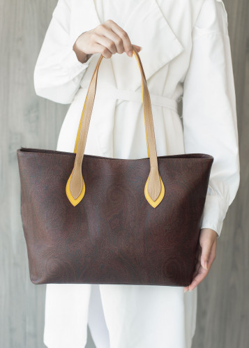 ايترو | Leather handbag Etro multicolor
