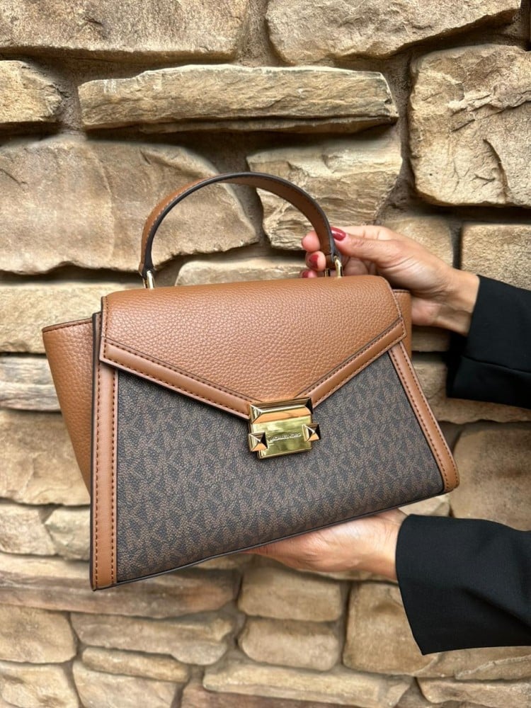 Mk preven whitney medium leather satchel