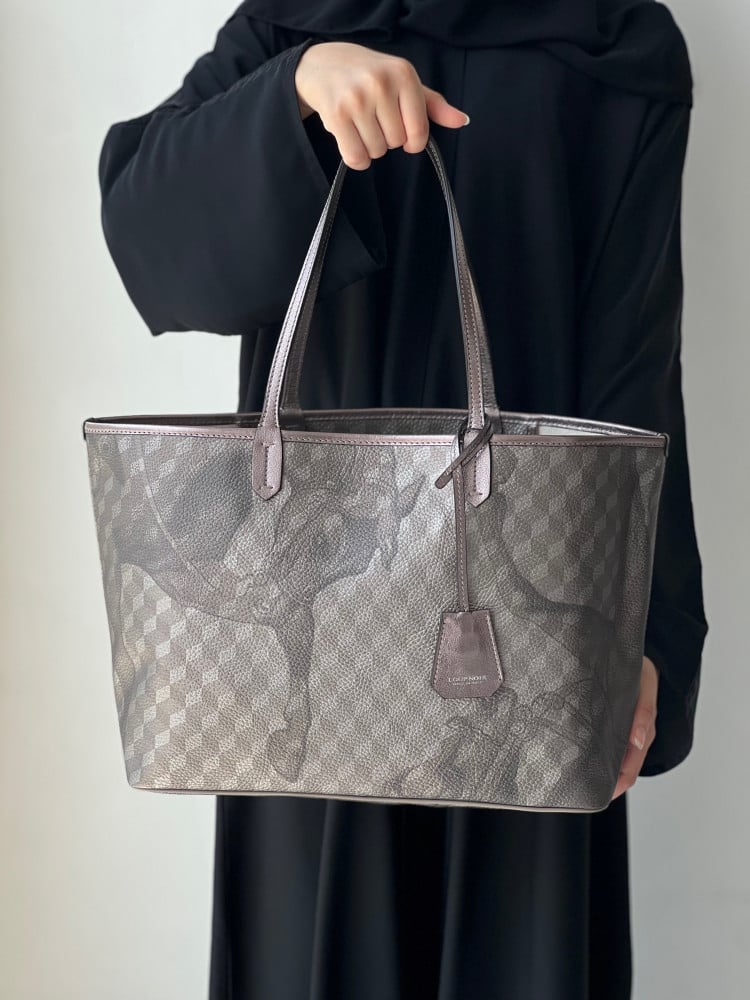 لوب نوير | SHOPPER SMALL Cheval Almond Metallic