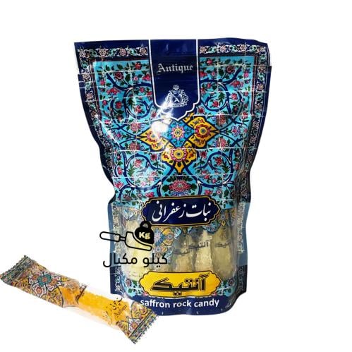 سكر نبات بالزعفران آنتيك أعواد مغلفة