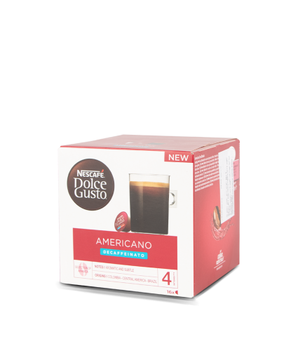 Decaf Coffee Dolce Gusto Capsules Americano Decaffeinato Dolce