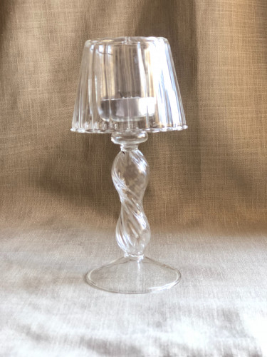 Crystal glass light candle