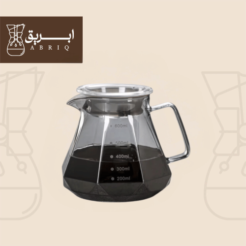 سيرفر v60 اسود مضلع فاخر -مقاس 600 مل