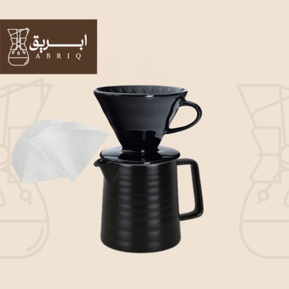 طقم  قمع وسيرفر سراميك اسود