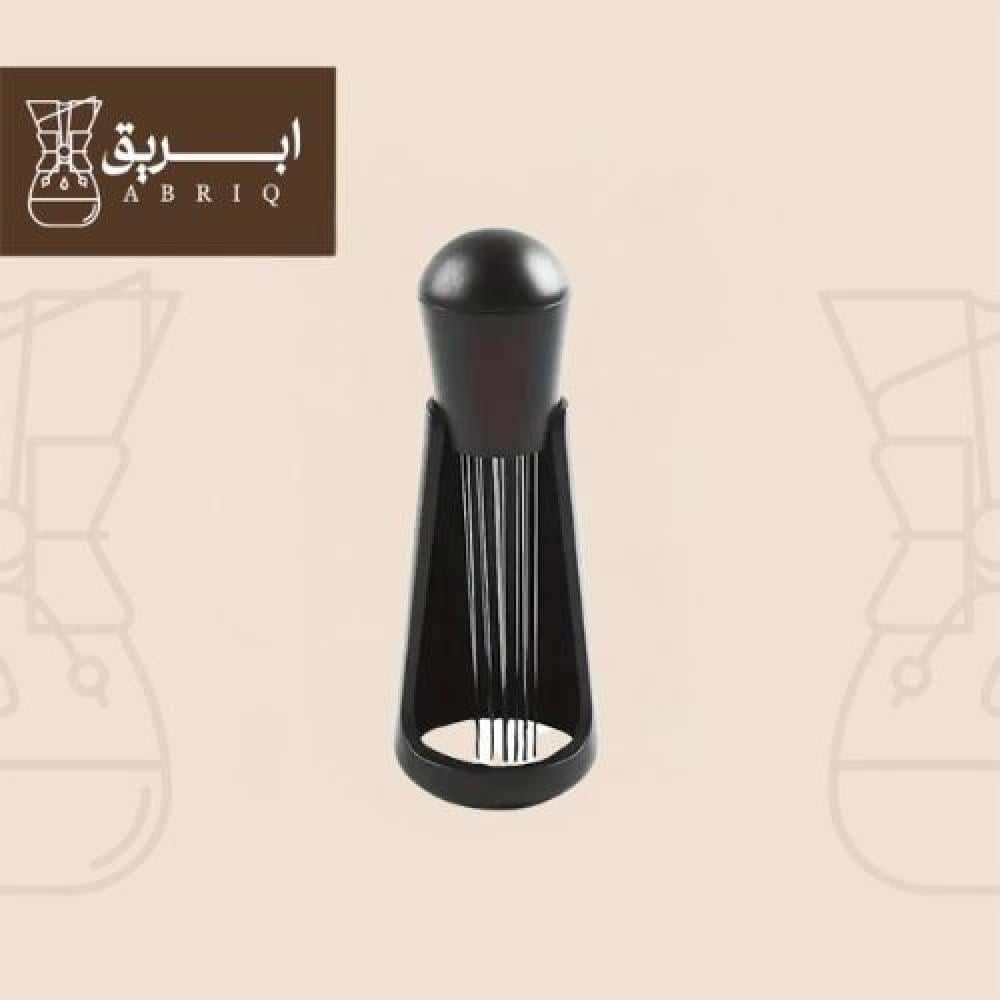 أداة توزيع القهوة WDT من إبريق بلون أسود لتفكيك التكتلات وتوزيع القهو