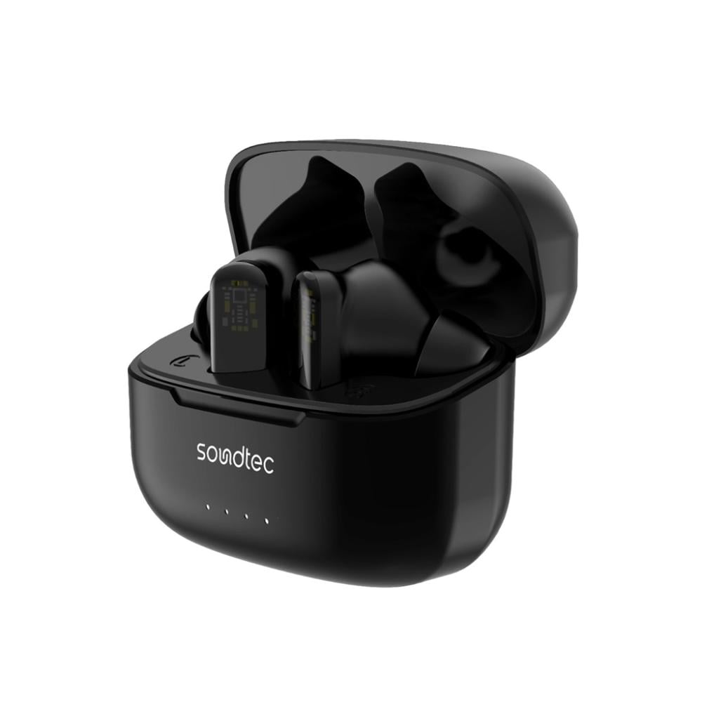 سماعات Porodo Soundtec ANC & ENC TWS مع سماعات أذن شفافة