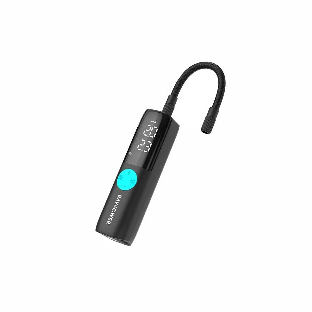 مضخة هواء راف باور بيسك بدون بطارية بقوة 60 واط اخراج 12-16 فولت بسرعة 25 لتر في الدقيقة مع شاشة ليد رقمية