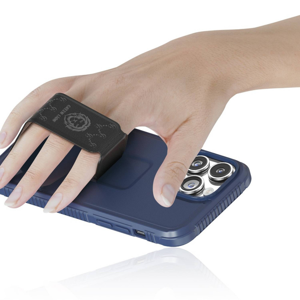 كفر قرين  لهاتف آيفون 14 برو - أسود مسكة برتقالي