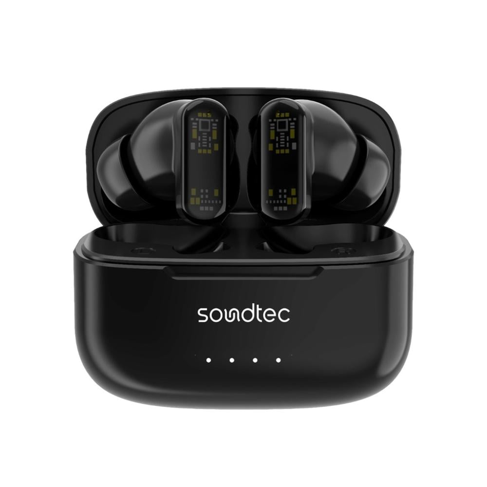 سماعات Porodo Soundtec ANC & ENC TWS مع سماعات أذن شفافة