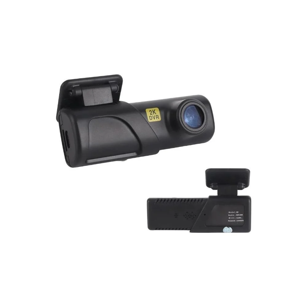 SONIC - داش كام بدقة 2K مع تصوير ليلي واضح وكيبل لفيوز السيارة - أسود