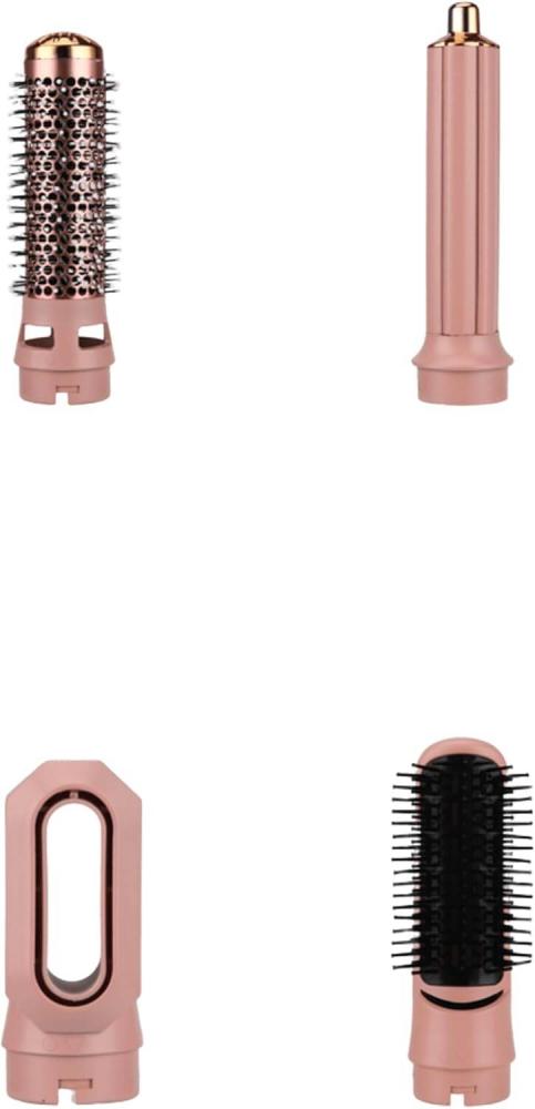 مصفف شعر احترافي 5 في 1 من جرين ليون، 2 فوهة هواء، 3 إعدادات للحرارة (105/80/55 درجة مئوية)، 28000 دورة في الدقيقة، دوران تلقائي، تجفيف وتصفيف الشعر، قفل أمان، طاقة مقدرة 1000 وات، 3 سرعات تعديل - ورد