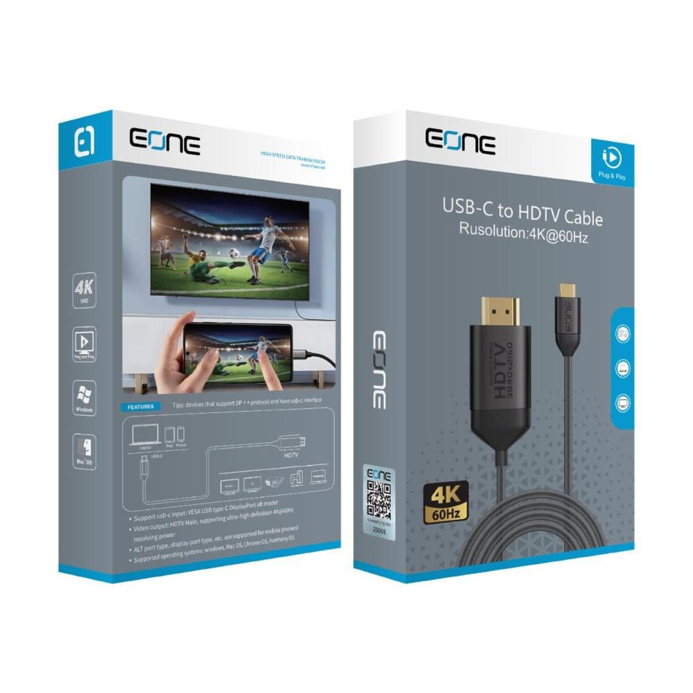 كابل USB-C إلى HDTV من Eone
