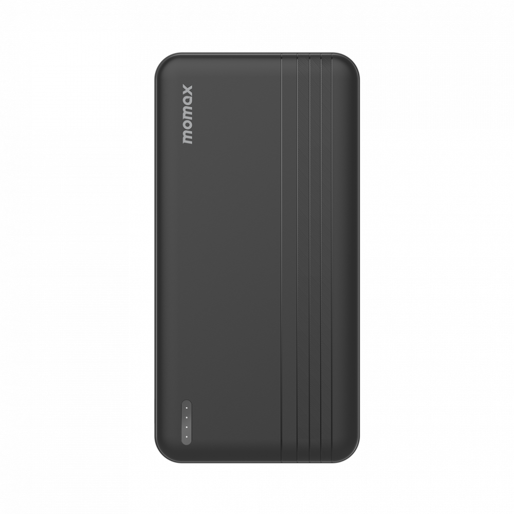 موماكس شاحن متنقل آي بور بمنفذين USB-C وبمنفذ USB بسعة 10000 ملي امبير وبقوة 20 واط لمنفذ PD - أسود