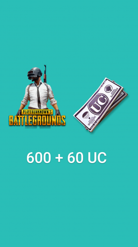 Pubg شدة شحن 600+60 UC