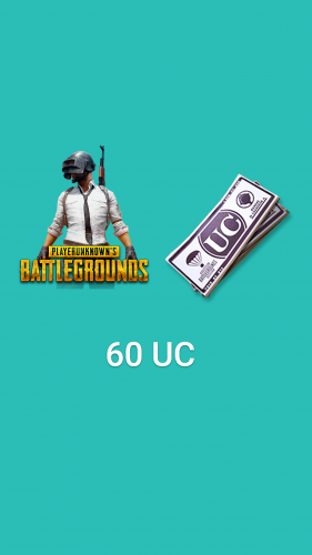 Pubg شدة شحن 60 UC (جميع دول العالم)