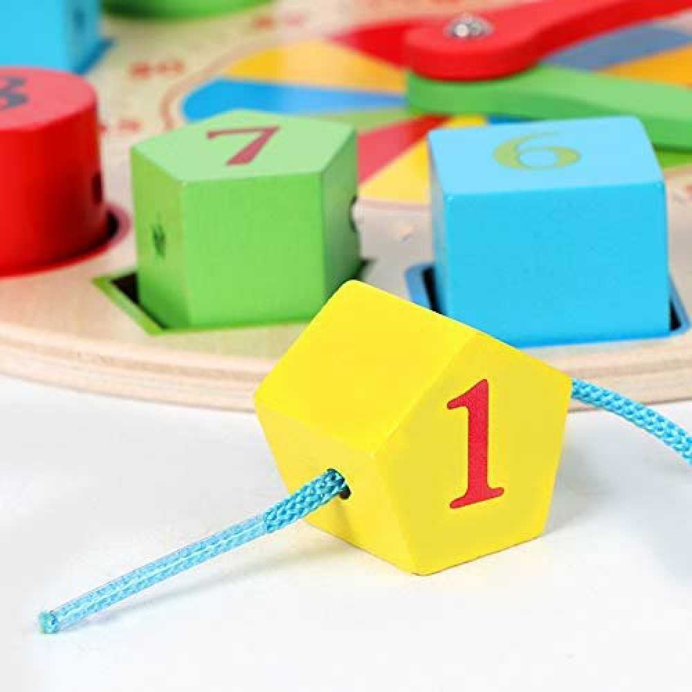 لعبة-خشبية-العاب-تعليمية-لعبة-الساعة-الخشبية