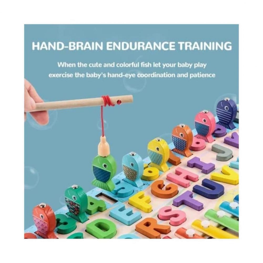 لعبة خشبية تعليمية 6 في 1